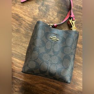 Coach Mini Town Bucket Bag in Signature Canvas